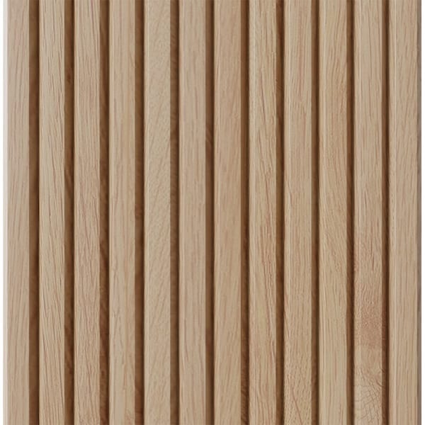 Designs Of Distinction 1" Tall Bevel Slat Tambour - Red Oak (12"W x 48"L) 011248204AK1 - main